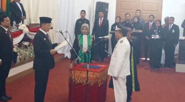 Sisa masa Jabatan, Pejabat Gubernur Aceh Lantik  Said Mulyadi Sebagai Bupati Pidie Jaya Definitif