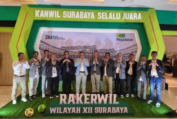 Rakerwil PT Pegadaian Kanwil XII Surabaya, Jawa Timur Membangun Strategi Bisnis Tahun 2024