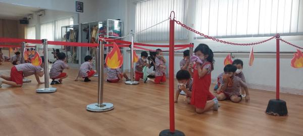 Belajar Keselamatan Diri, Anak-anak KBTK Puhua Ikut Simulasi Kebakaran