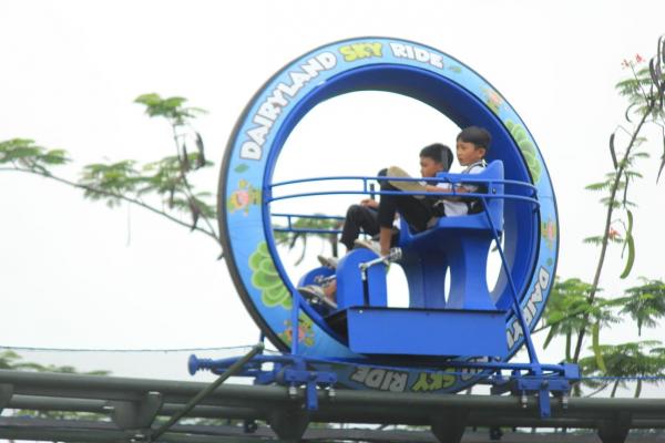 Grand Opening Sky Ride di Cimory Dairyland Farm Theme Park Prigen, Ada Sensasi Melayang di Langit