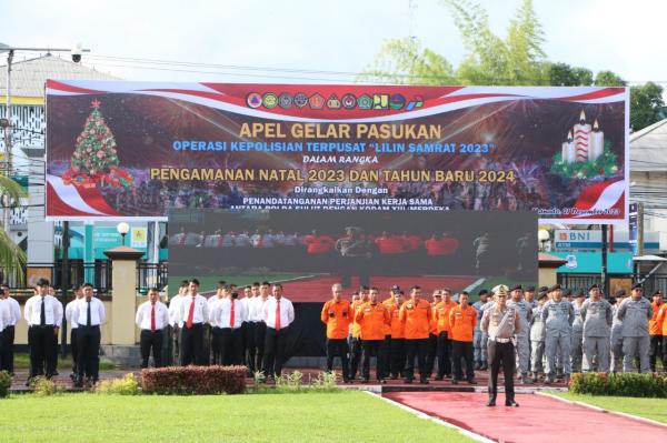 5.373 Personil Gabungan Siap Amankan Nataru di Sulawesi Utara