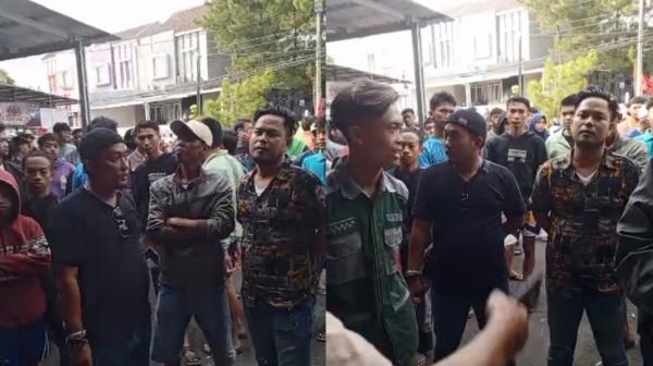 Puluhan Warga Sambongpari Datangi Polsek Mangkubumi Minta Pelaku Penganiayaan Diproses Hukum
