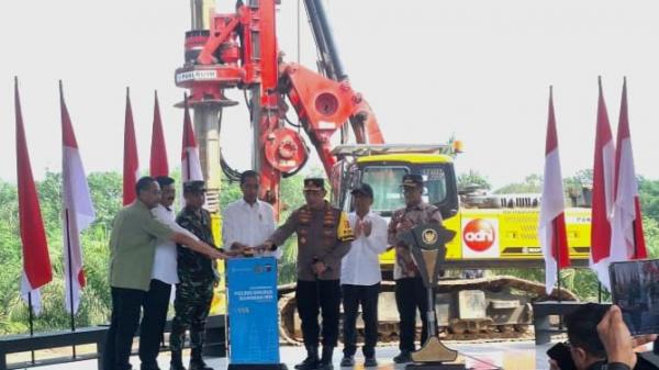 Presiden Jokowi Lakukan Groundbreaking Pembangunan Gedung Polres Khusus Nusantara