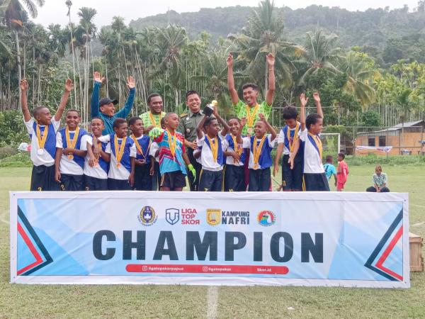 Liga Top Skor Papua Bersama Korem 172/PWY Gelar Kompetisi Sepakbola Usia Dini