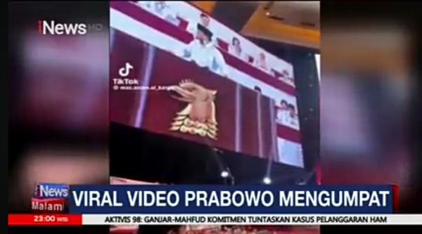 Video Prabowo Subianto Meremehkan Isu Etik Terkait Gibran Rakabuming Raka