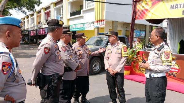 Kapolres Tasikmalaya Kota AKBP Joko Sulistiono Cek Jalur Gentong dan Obwis Terkait Ops Lilin 2023