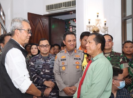 Forkopimda Kota Cirebon Monitoring Pengamanan Malam Natal 2023