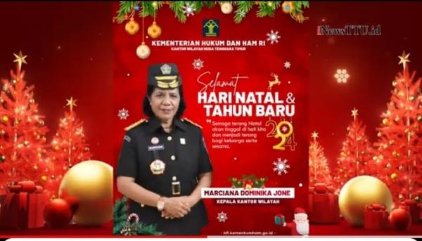 Kakanwil Kumham NTT : Selamat Natal Jadilah Terang bagi Sesama dan Keluarga