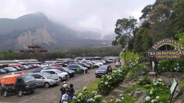 Memasuki Libur Nataru, Objek Wisata TWA Gunung Papandayan Dipadati Pengunjung