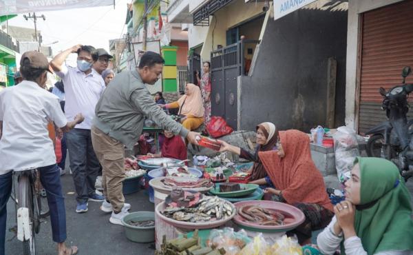 Maksimalkan Kampanye, TKD Jatim ke Pasar PPI Surabaya