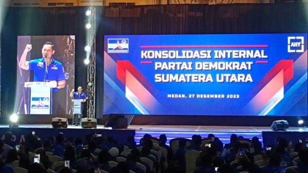 Konsolidasi Partai Demokrat di Sumut, AHY: Kami Yakin Target Duoble Digit Dapat Tercapai