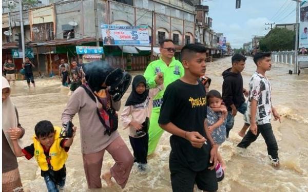 Jalur Aceh-Medan Lumpuh, Banjir di Aceh Utara Rendam 12 Kecamatan