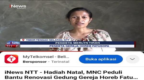 Video: Kado Natal dari MNC Peduli untuk Gereja Horeb di Pedalaman Timor Tengah Selatan