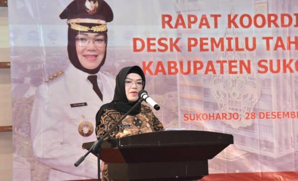 Bupati Sukoharjo Dukung Pemilu 2024 Sukses Tanpa Provokasi dan Fitnah Berbau SARA 