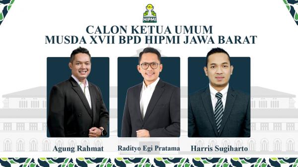 HIPMI Jabar Tetapkan 3 Kandidat Calon Ketua Umum