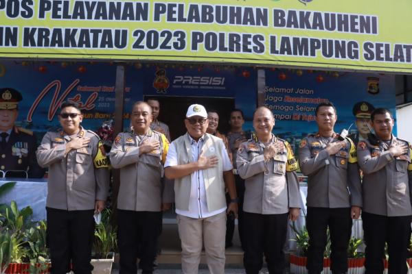 Kesigapan Pengaman Nataru Terutama Arus Mudik dan Balik, Kompolnas Apresiasi Polres Lampung Selatan