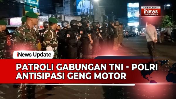 VIDEO: Patroli Gabungan TNI, Polri dan Satpol PP Antisipasi Geng Motor di Tasikmalaya