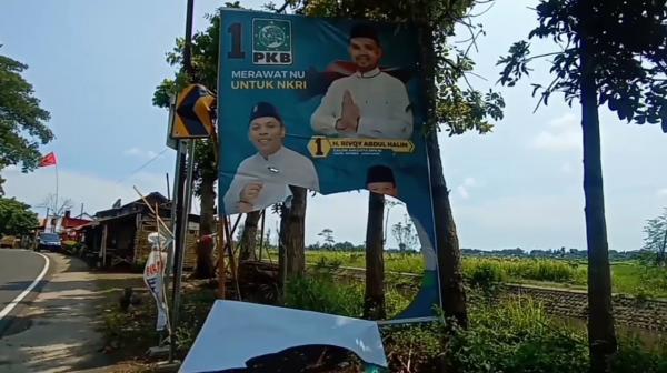 Ratusan Baliho Kampanye Ketua DPRD Kabupaten Lumajang Dirusak OTK, Bawaslu Turun Tangan