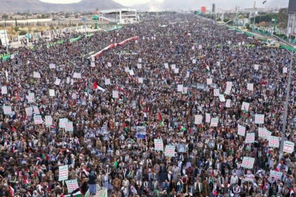 Gelar Aksi Bela Palestina di Beberapa Kota, Warga Yaman : Amerika Tak Akan Hentikan Kami! 