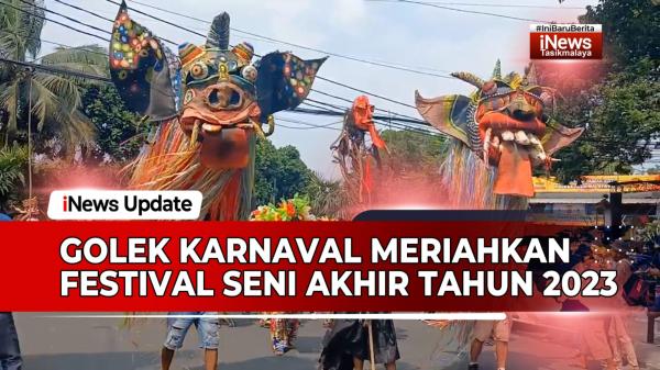 VIDEO: Golek Karnaval Meriahkan Festival Seni Akhir Tahun 2023 Syukur Waktu 12 di Tasikmalaya