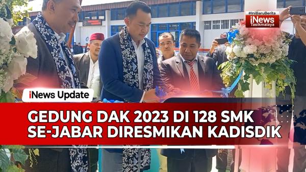 VIDEO: Pembangunan Gedung DAK 2023 di 128 SMK se-Jabar Diresmikan Kadisdik Jawa Barat di Tasikmalaya