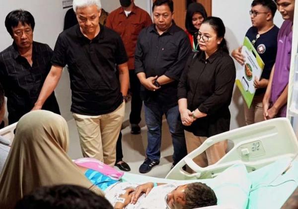 Ketua TPD Ganjar-Mahfud Jateng Agustina Wilujeng Prihatin Kondisi Korban Penganiayaan