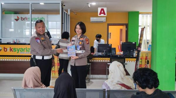 Ditlantas Polda Riau Sosialiasikan Pemilu Damai Kepada Wajib Pajak