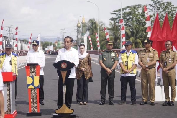 Presiden Jokowi Resmikan Jembatan Tajum Margasana Banyumas