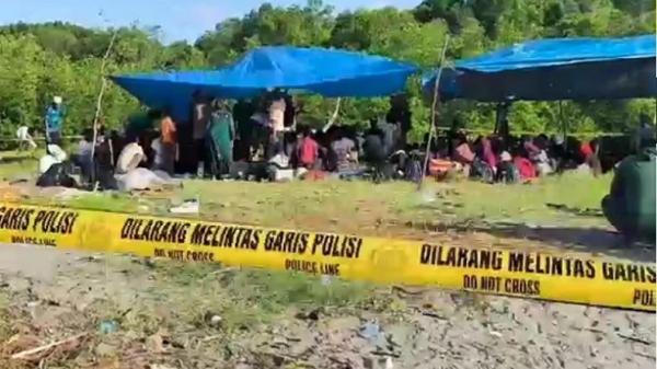 Sengaja Berlayar ke Indonesia, Ratusan Etnis Rohingya Terdampar di Deliserdang