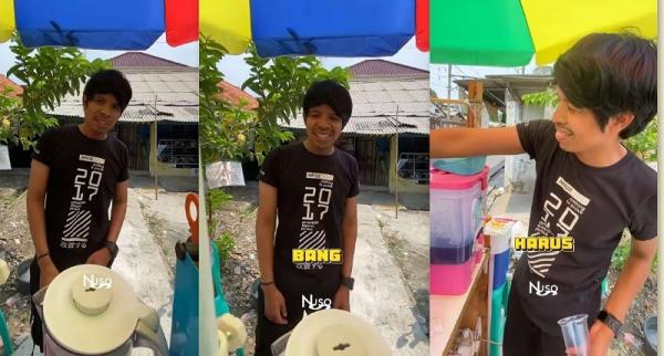 Viral, Mirip Atta Halilintar Seorang Penjual Es Cappucino, Netizen pada Ngakak