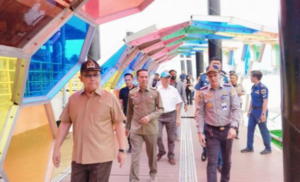 Pantau Kondisi Dermaga 7 Ulu usai Dihantam Tug Boat Batubara, Eddy Santana Putra  Respons Begini
