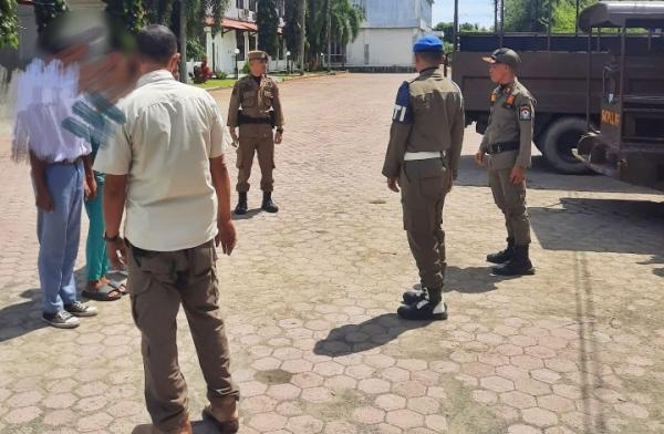 Asik Main Judi Online, 5 Pelajar Ditangkap Satpol PP Aceh Barat