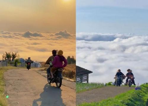 Masya Allah! Pemandangan Jalan Menembus Awan Viral di Medsos, Lokasinya Masih di Indonesia