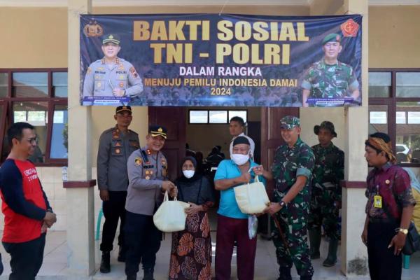 TNI Polri Gelar Karya Bhakti dan Bakti Sosial Untuk Menciptakan Pemilu Damai di Boyolali