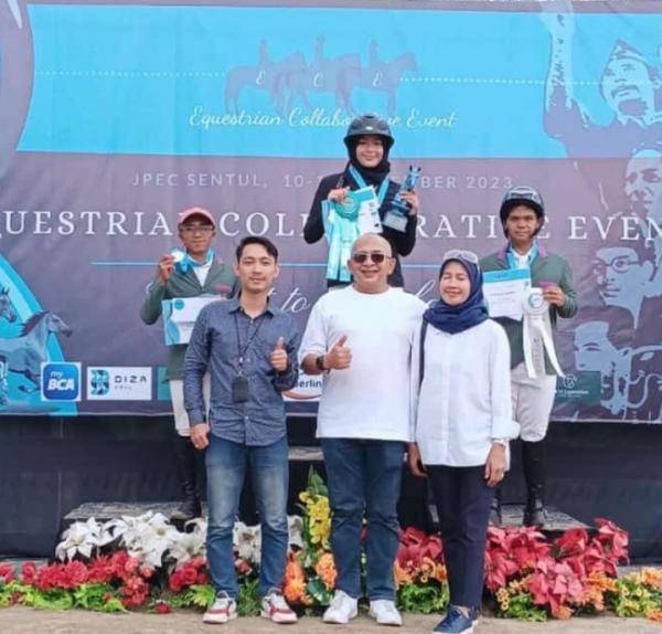 Ketum Pordasi Kabupaten Bogor Bibit Sucipto Optimis Atlet Berkuda Jovanka Raih Emas PON 2024