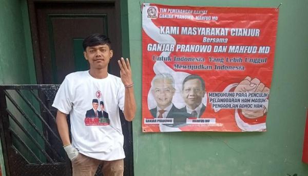 Bersama Tim Pemenangan Rakyat, Kang Fuad Perkuat Simpul Muda Ganjar-Mahfud di Cianjur