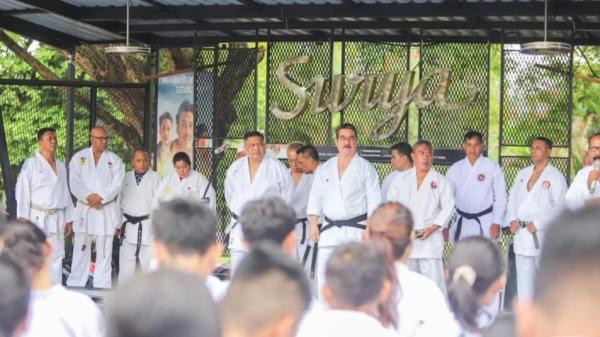 Ratusan Karateka Apel dan Latihan Bersama di Pattimura Park Kota Ambon