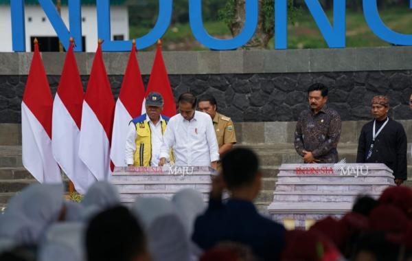Kapolda Banten Turut Dampingi Presiden Joko Widodo Resmikan Bendungan Karian di Lebak