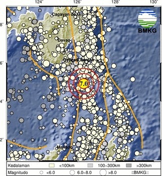 Breaking News: Sulut Diguncang Gempa Bumi Magnitudo 7 pada  Dini Hari