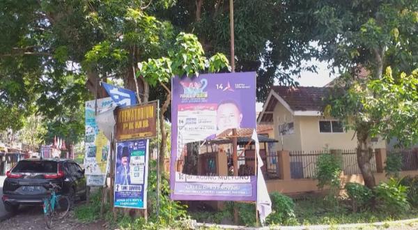 Sejumlah Alat Peraga Kampanye  di  Bondowoso dirusak