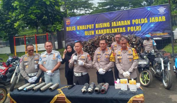 Kakorlantas Polri Perintahkan Jajaran Tertibkan Pengendara Motor Berknalpot Brong