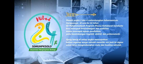 Milad ke 24, SD Muhammadiyah Program Khusus Kottabarat Solo Launching Logo
