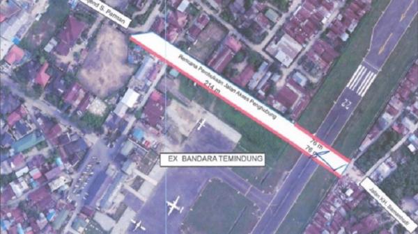 Akses Penghubung Jalan S Parman-KH Samanhudi Dibuka, Memotong Runway Bandara Temindung
