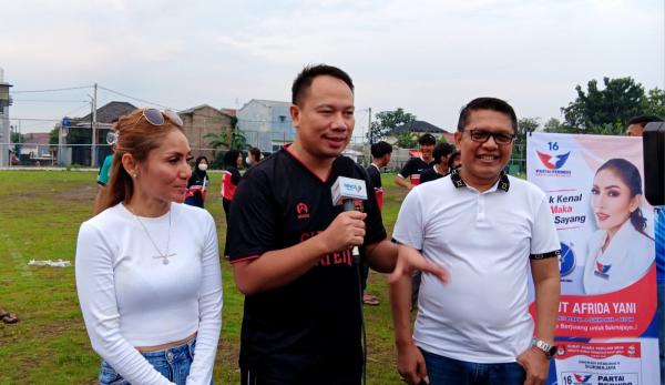 Caleg DPR RI Vicky Prasetyo Banjir Pujian usai Ikuti Turnamen Sepak Bola U-40 di Depok