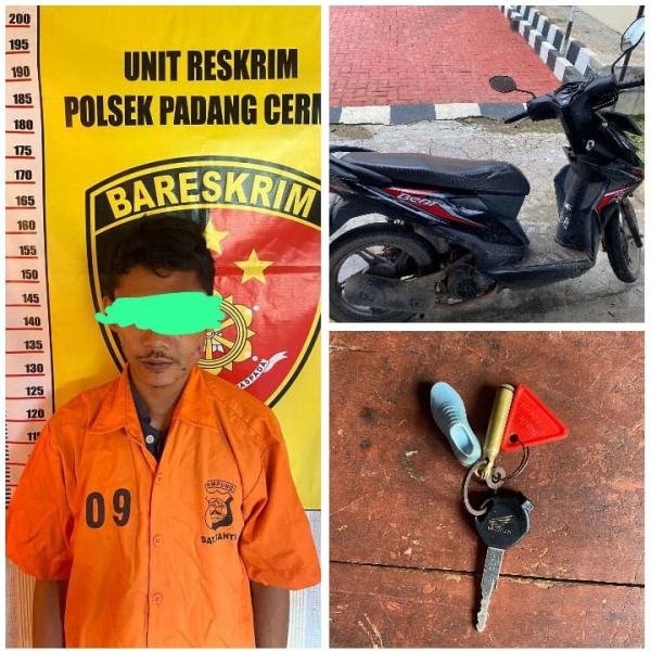 Pelaku Pencurian Sepeda Motor di Teluk Pandan Berhasil Ditangkap Polisi 