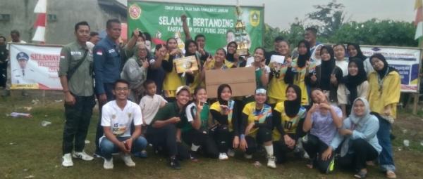 Gali Potensi Atlet, Karang Taruna Kecamatan Tenjo Kabupaten Bogor Gelar Turnamen Bola Voli Putri