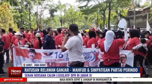 (VIDEO) Partai Perindo Kampanyekan Ganjar-Mahfud di Limbangan Garut