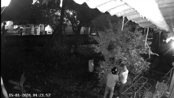 Terekam CCTV, Sejumlah Remaja di Baubau Curi Ayam di Belakang Rumah Warga