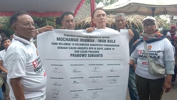 Ratusan Relawan Iwan Bule, Optimis Prabowo-Gibran Satu Putaran