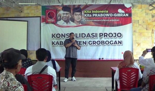 Relawan Projo Targetkan Suara Prabowo-Gibran di Atas 50 Persen di Grobogan